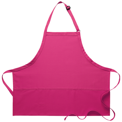 THREE POCKET BIB APRON W/ PENCIL DIVIDE