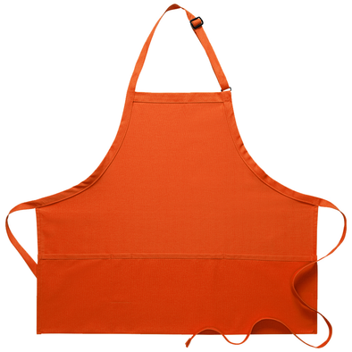 THREE POCKET BIB APRON W/ PENCIL DIVIDE