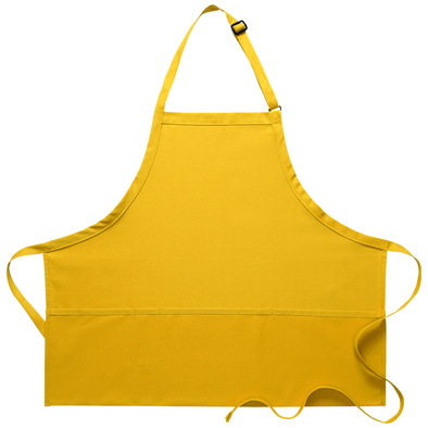 THREE POCKET BIB APRON W/ PENCIL DIVIDE