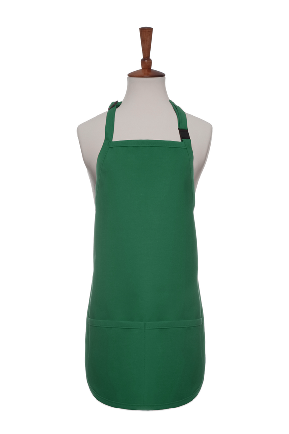 TWO POCKET CHILD BIB APRON w/ ADJ NECK