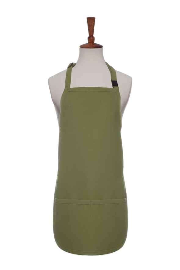 TWO POCKET CHILD BIB APRON w/ ADJ NECK