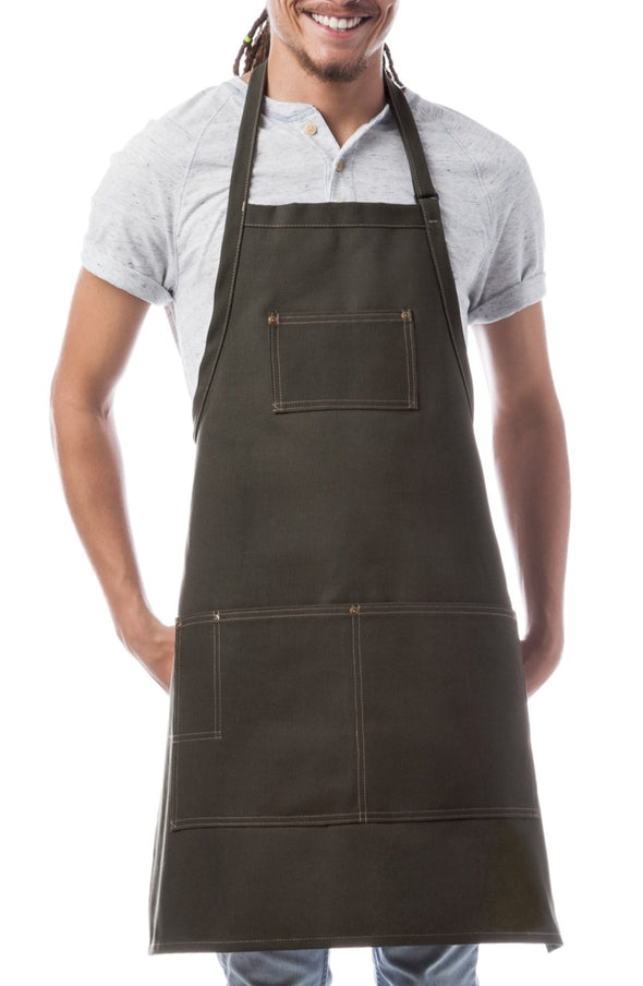 WOODLAND CANVAS SPRUCE THREE POCKET BIB