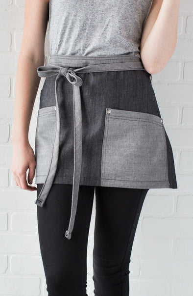 AMERICAN BKY BLACK DENIM WAIST APRON