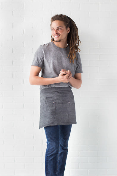 AMERICAN BK BLACK DENIM WAIST APRON