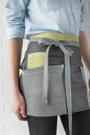 AMERICAN SG BLACK DENIM WAIST APRON