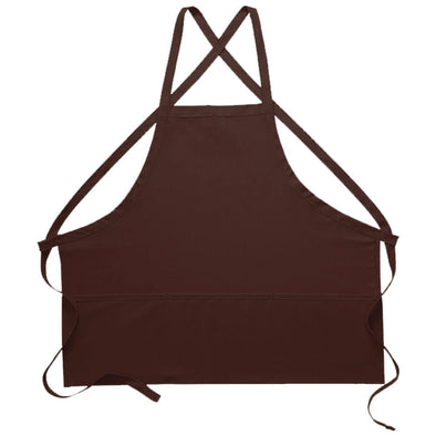 CRISS CROSS THREE POCKET BIB APRON