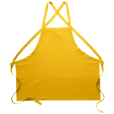 CRISS CROSS THREE POCKET BIB APRON