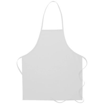 NO POCKET BIB APRON W/ NON-ADJ NECK