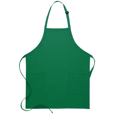 TWO PATCH POCKET BIB APRON