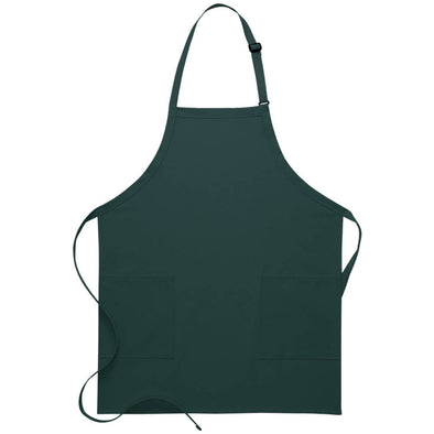 TWO PATCH POCKET BIB APRON