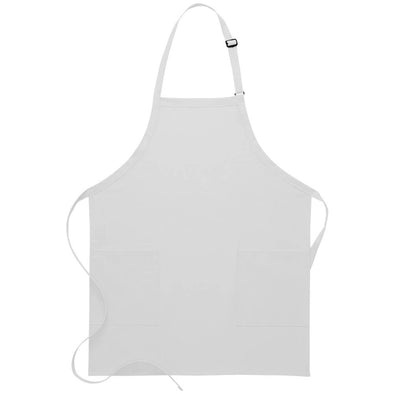 TWO PATCH POCKET BIB APRON