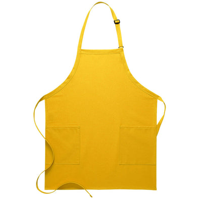 TWO PATCH POCKET BIB APRON