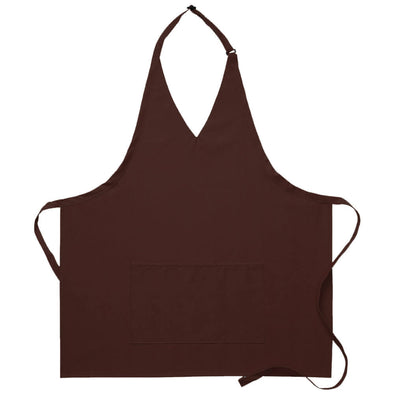 TUXEDO BIB APRON W/ CENTER DIVIDED POCKET