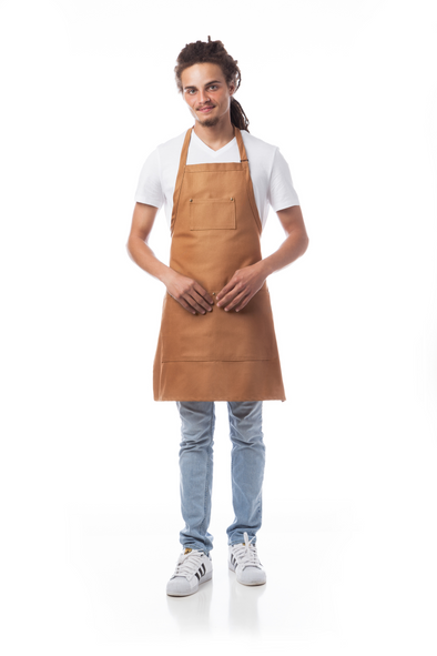 WOODLAND CANVAS TOBACCO THREE POCKET BIB